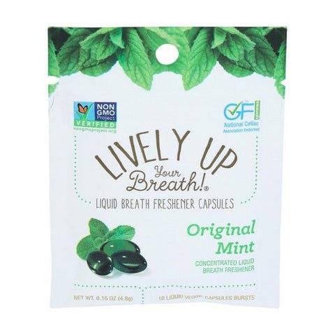 Lively up Your Breath, Original Mint Liquid Breath Freshener, 0.16 Oz (Case Of 12)