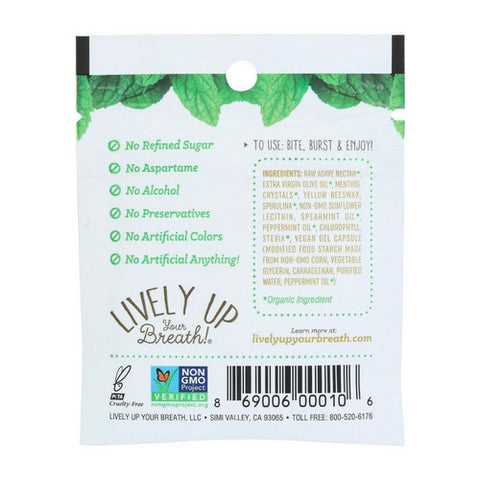 Lively up Your Breath, Original Mint Liquid Breath Freshener, 0.16 Oz (Case Of 12)