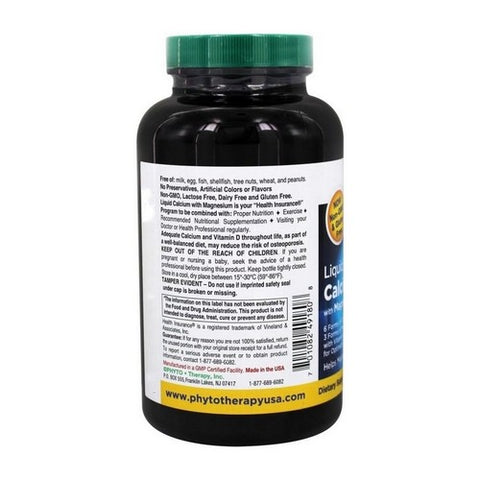 Phyto Therapy, Liquid Calcium Rx, 180 SG EA