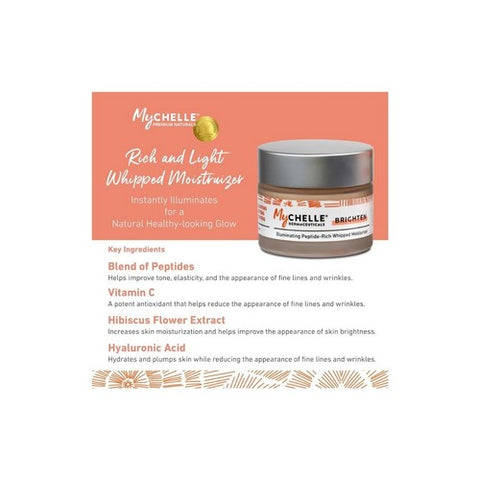 MyChelle Dermaceuticals, Illuminating Peptide Rich Whipped Moisturizer, 1 Oz