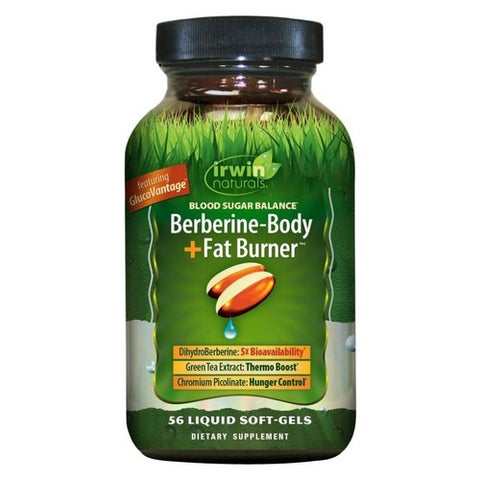 Irwin Naturals, Berberine Body Plus Fat Burner, 56 Softgels