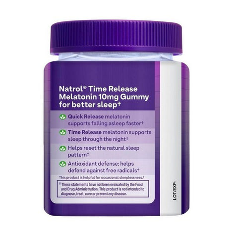 Natrol, Time Release Melatonin, 10 Mg, Strawberry 35 Count