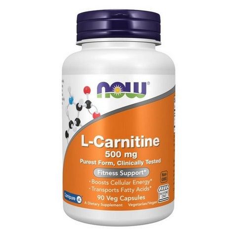 Now Foods, L-Carnitine, 500 mg, 90 VegCaps