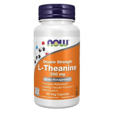 Now Foods, L-Theanine, 200 mg, 90 VegCaps