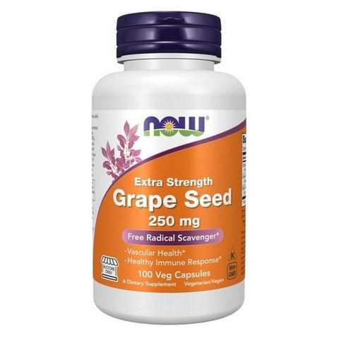 Now Foods, Grape Seed Extra Strength, 250 Mg, 100 VegCaps