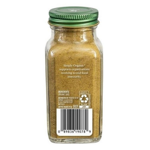 Simply Organic, Simply Organic Sage Leaf Ground, 1.20 Oz