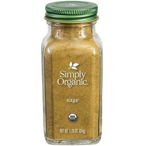 Simply Organic, Simply Organic Sage Leaf Ground, 1.20 Oz