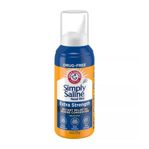 Simply Saline, Nasal Mist Extra Strength, 4.6 Oz