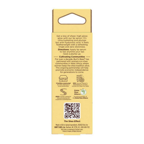 Burts Bees, Clear Shea Hyaluronic Acid Lip Plumping Serum, 0.27 Oz