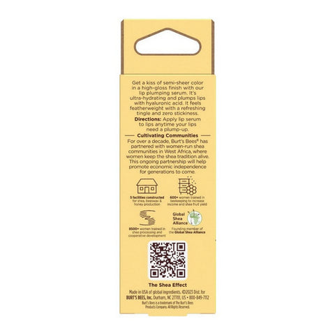 Burts Bees, Red Dahlia Hyaluronic Acid Lip Plumping Serum, 0.27 Oz
