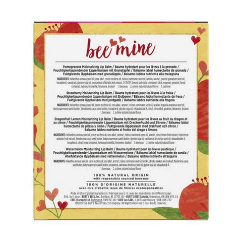 Burts Bees, Bee Mine Lip Balm Gift Set, 0.15 Oz
