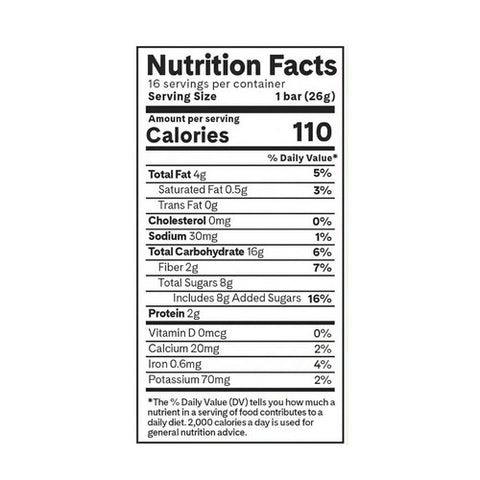 Verb Energy, Chocolate Sea Salt Caffeinated Energy Bar, 16 Count