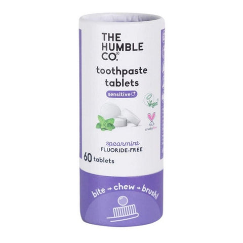 The Humble Co, Peppermint Sensitive Toothpaste Tablets, 60 Count