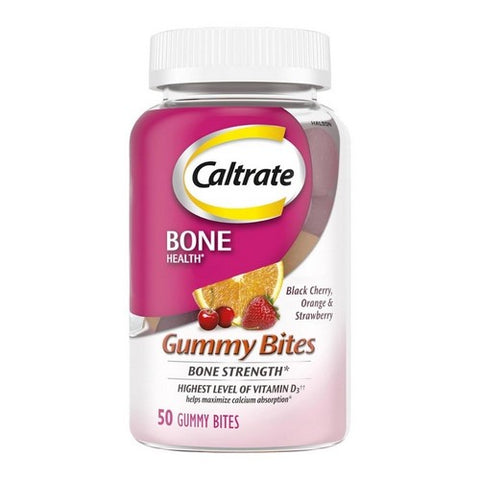 Caltrate, Calcium Supplement Gummy Bites, 50 Count