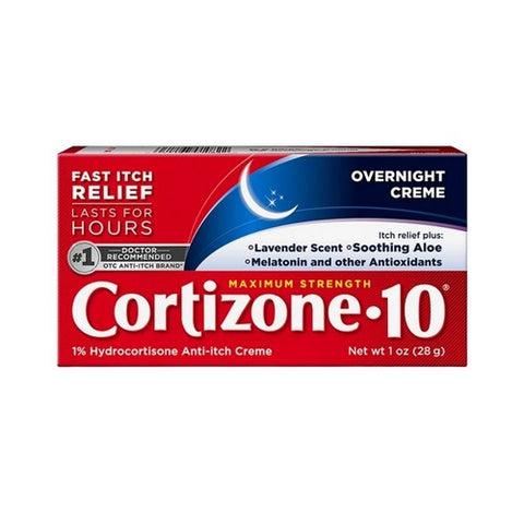 Capzasin HP, Overnight 1% Hydrocortisone Anti Itch Creme Maximum Strength Lavender Scent, 1 Oz
