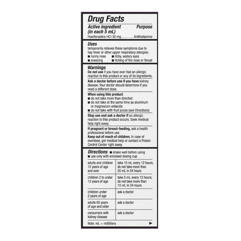 Capzasin HP, Allegra Childrens Allergy Liquid Grape, 4 Oz