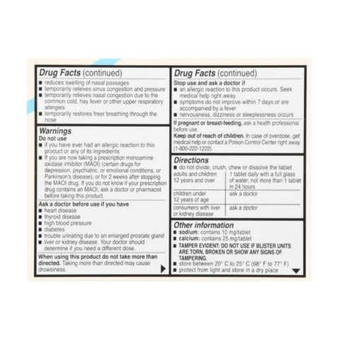 Foster And Thrive, Allergy Relief-D, 10 Mg, 10 Tabs
