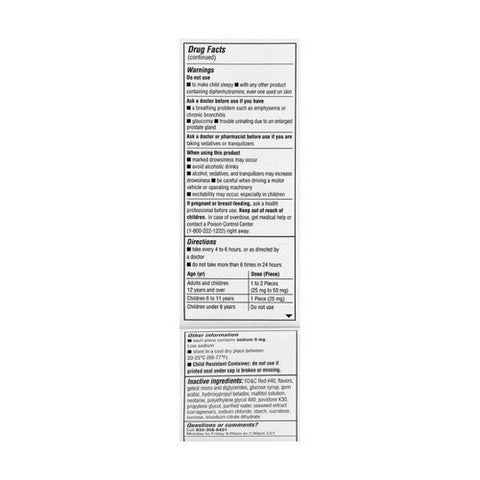 Foster And Thrive, Allergy Relief Diphenhydramine Hcl, 25 Mg, 20 Count