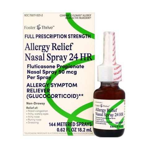 Foster And Thrive, Allergy Relief Nasal Spray 24 Hr, 0.62 Oz