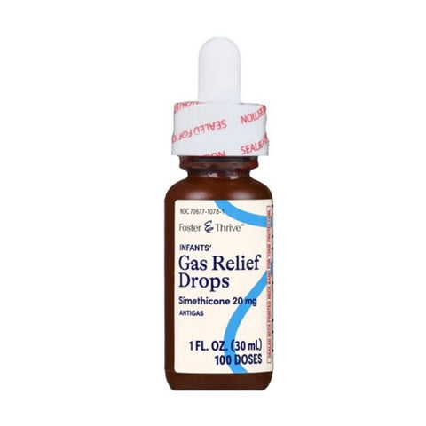 Foster And Thrive, Infants' Gas Relief Simethicone Drops, 20 Mg, 1 Oz