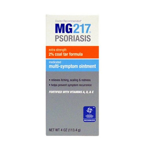 Mg217, Psoriasis 2% Coal Tar Multi Symptom Ointment Extra Strength, 4 Oz