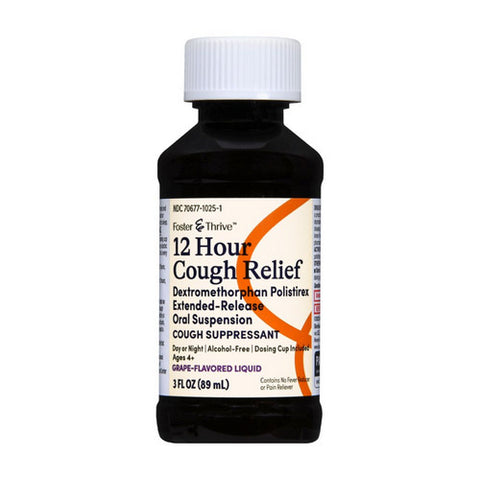 Foster And Thrive, 12 Hour Cough Relief, 3 Oz