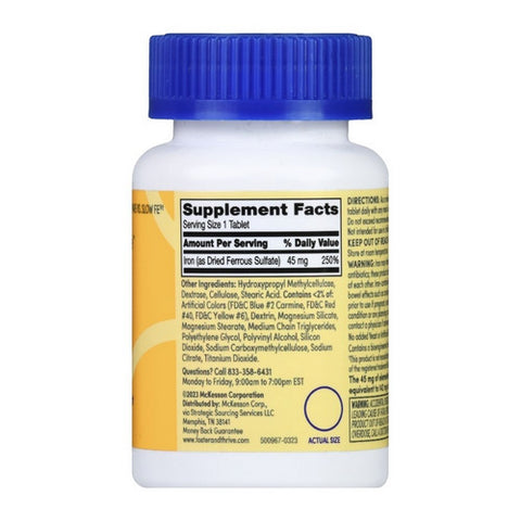 Foster And Thrive, Iron Slow Release, 45 Mg, 60 Tabs