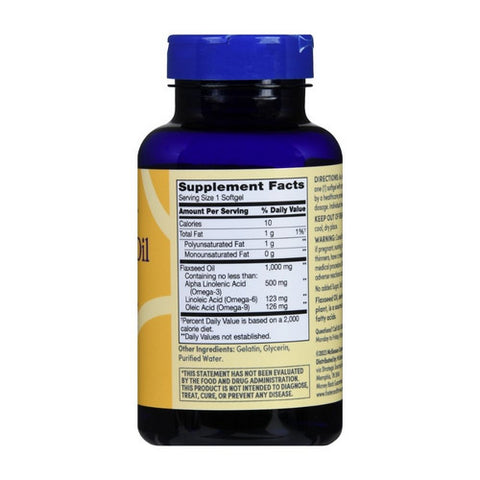 Foster And Thrive, Flaxseed Oil, 1000 Mg, 100 Softgels