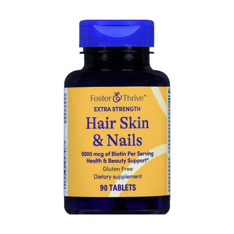 Foster And Thrive, Extra Strength Hair Skin And Nails, 90 Tabs