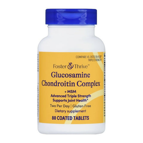 Foster And Thrive, Glucosamine Chondroitin Complex + Msm, 80 Tabs