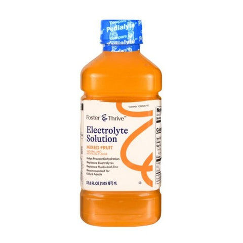 Foster And Thrive, Electrolyte Solution Mixed Fruit, 33.8 Oz