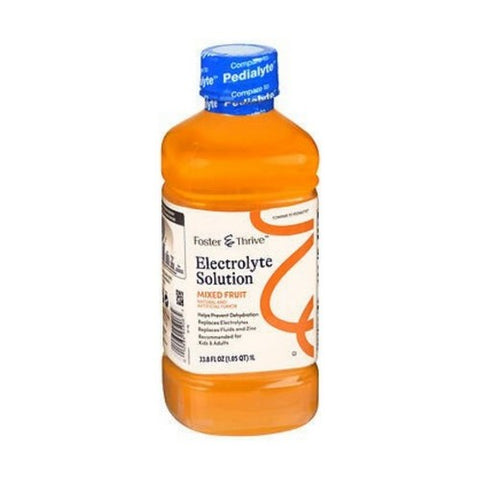 Foster And Thrive, Electrolyte Solution Mixed Fruit, 33.8 Oz
