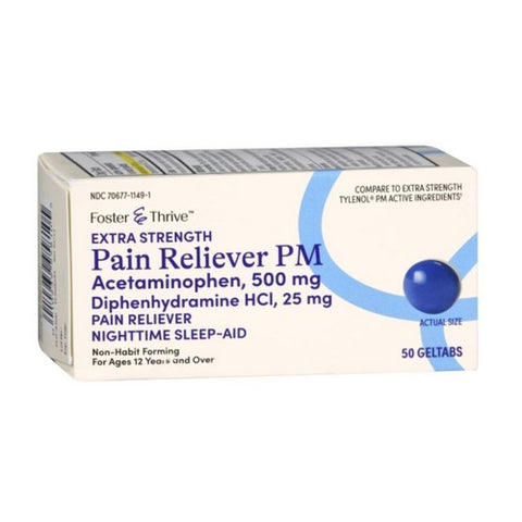 Foster And Thrive, Extra Strength Pain Reliever, 50 Tabs