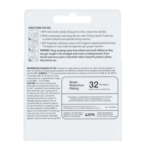 Foster And Thrive, Comfort Foam Ear Plugs, 10 Count