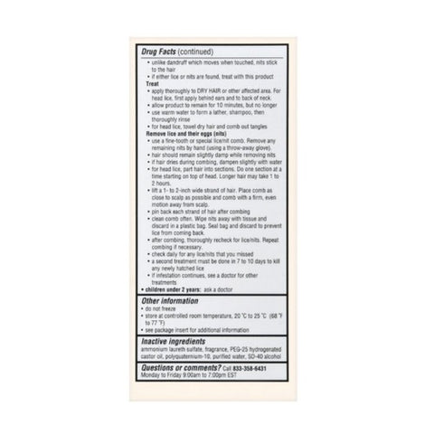 Foster And Thrive, Maximum Strength Lice Killing Shampoo, 4 Oz