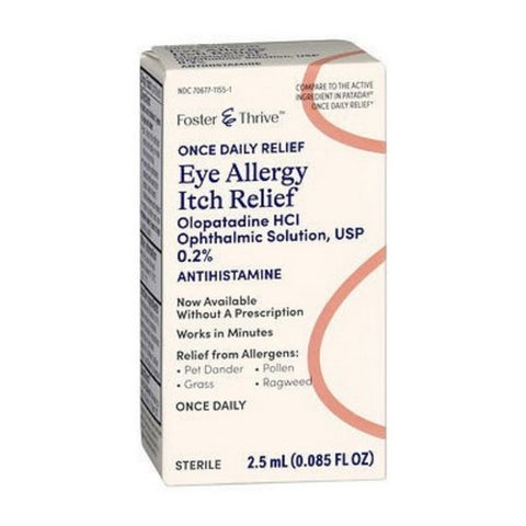 Foster And Thrive, Once Daily Eye Allergy Itch Relief O.2 %, 2.5 Ml