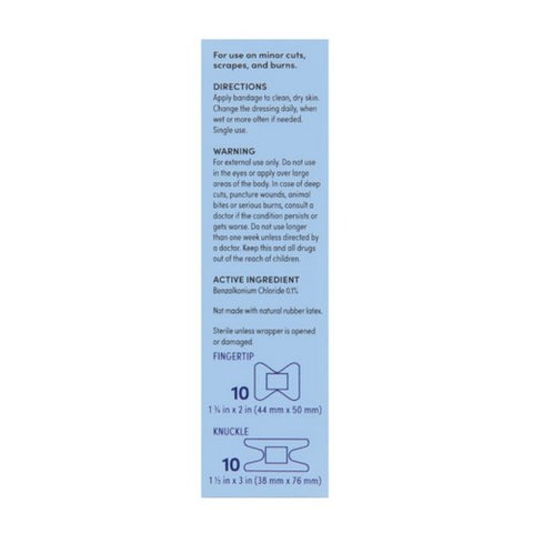 Foster And Thrive, Advanced Antibacterial Flexible Fabric Adhesive Bandages, 20 Count