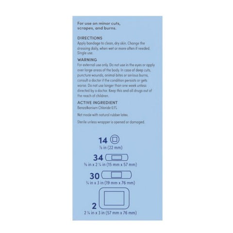 Foster And Thrive, Antibacterial Sheer Adhesive Bandages, 80 Count