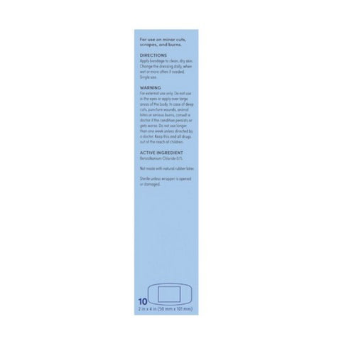 Foster And Thrive, Advanced Antibacterial Flexible Fabric Adhesive Bandages, 10 Count