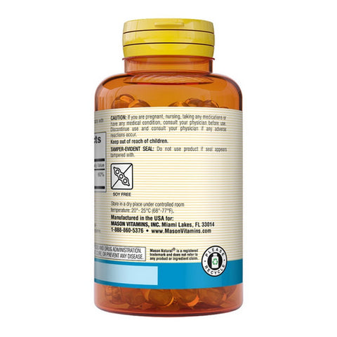 Mason, Natural Magnesium Citrate, 250 Mg, 60 Softgels