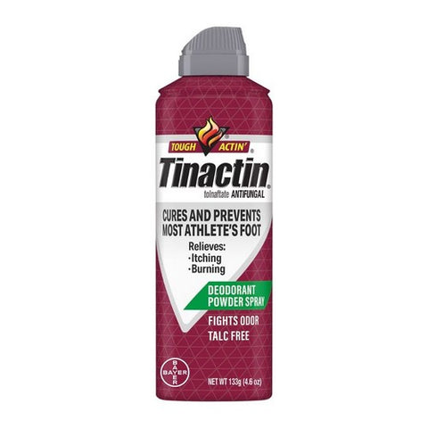 Mirafiber, Tinactin Antifungal Deodorant Powder Spray, 4.6 Oz