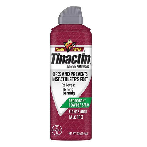 Mirafiber, Tinactin Antifungal Deodorant Powder Spray, 4.6 Oz
