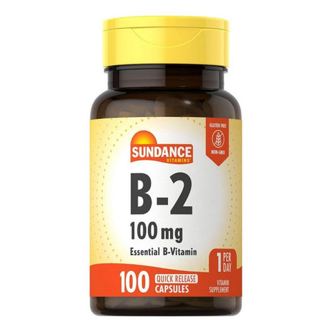 Sundance, Vitamin B-2, 100 Mg, 100 Tablets