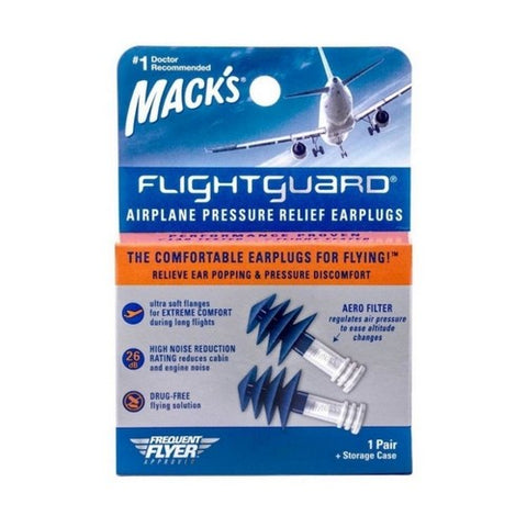 Mack's, Macks Flightguard Airplane Pressure Relief Earplugs, 1 Count