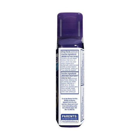 Clearasil, Mucinex Fast Max DM Max And Nightshift Cold And Flu Liquid, 12 Oz