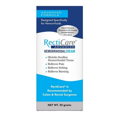 Mastisol, Recticare Advanced Hemorrhoidal Cream, 30 Grams
