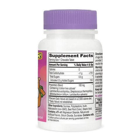 21st Century, Daily Probiotic Children's Chews, 30 Tabs