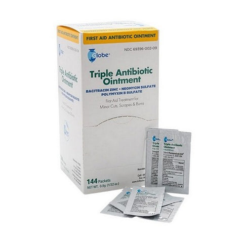 Globe, Triple Antibiotic Ointment, 144 Count