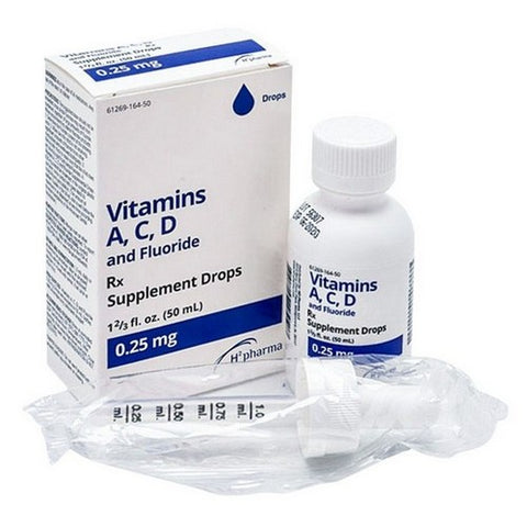 Taro, Vitamins A/C/D And Fluoride, 0.25 Mg, 50 mL