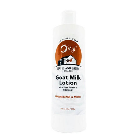 O MY!, Frankincense Myrrh Goat Milk Lotion, 12 Oz